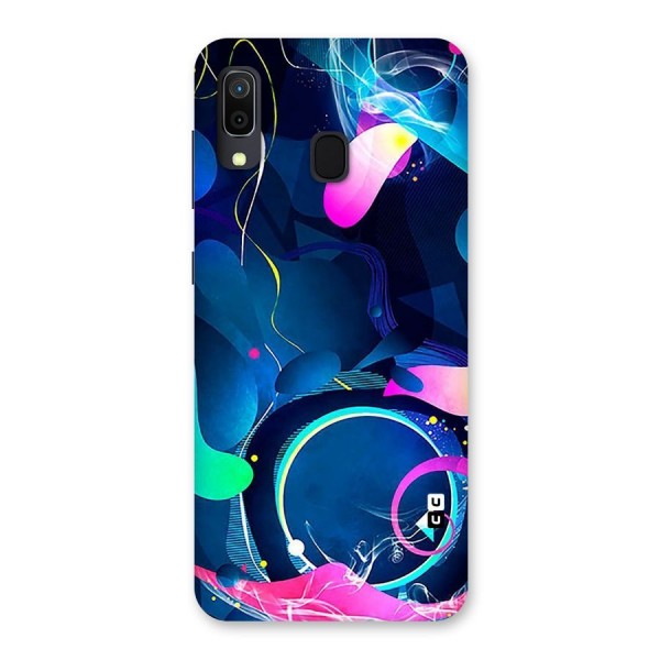 Blue Circle Flow Back Case for Galaxy A20