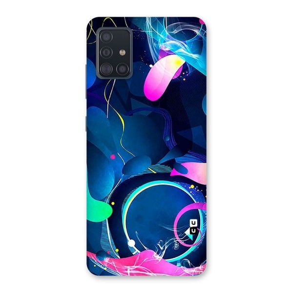 Blue Circle Flow Back Case for Galaxy A51