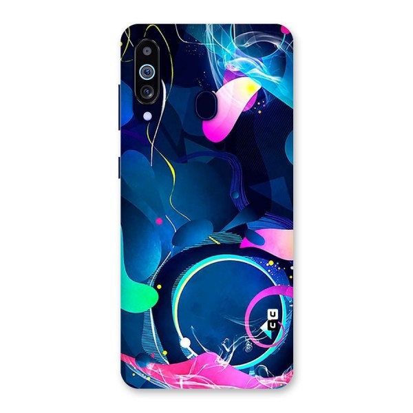 Blue Circle Flow Back Case for Galaxy A60