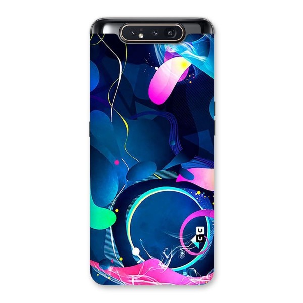 Blue Circle Flow Back Case for Galaxy A80