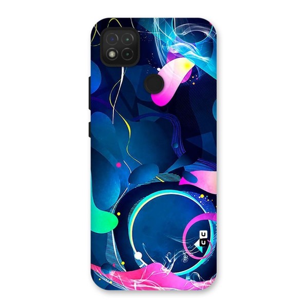 Blue Circle Flow Back Case for Redmi 9C