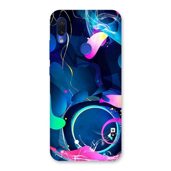 Blue Circle Flow Back Case for Redmi Note 7