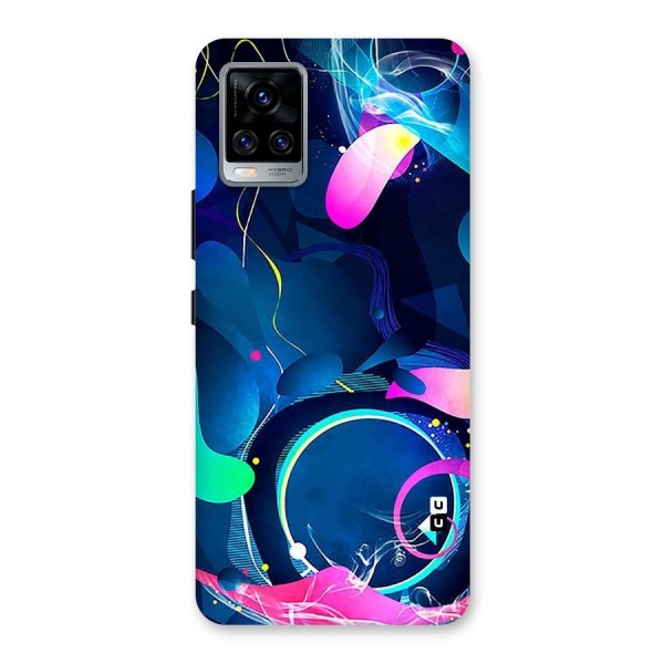 Blue Circle Flow Back Case for Vivo V20 Pro