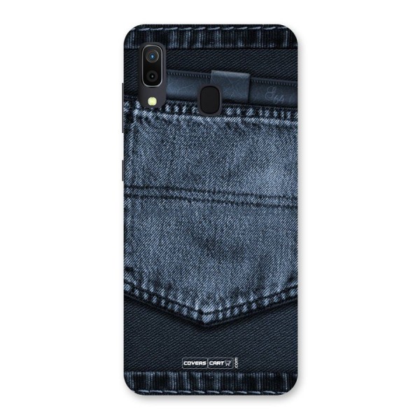 Blue Denim Back Case for Galaxy A20