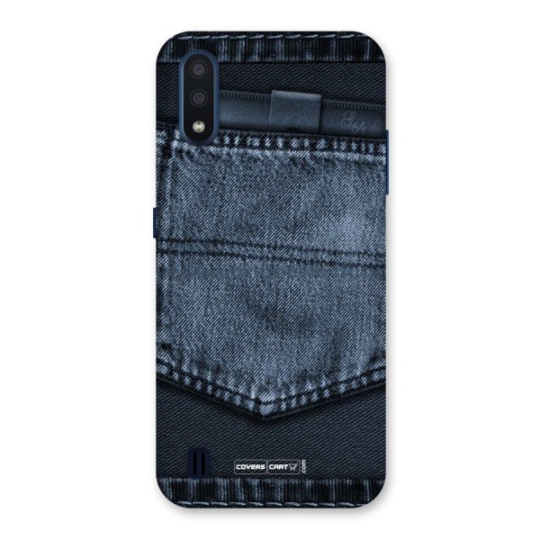 Blue Denim Back Case for Galaxy M01