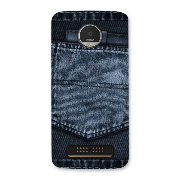 Blue Denim Back Case for Moto Z Play