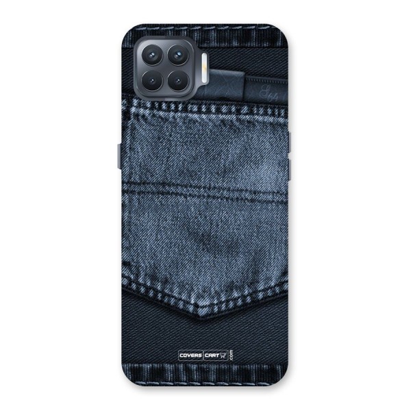 Blue Denim Back Case for Oppo F17 Pro