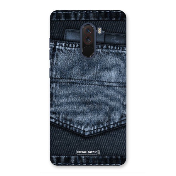 Blue Denim Back Case for Poco F1