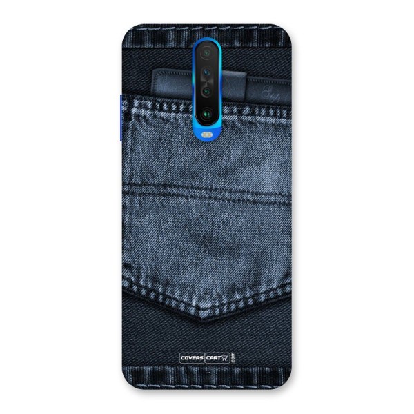 Blue Denim Back Case for Poco X2