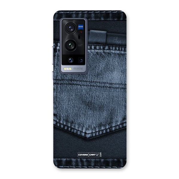 Blue Denim Back Case for Vivo X60 Pro Plus