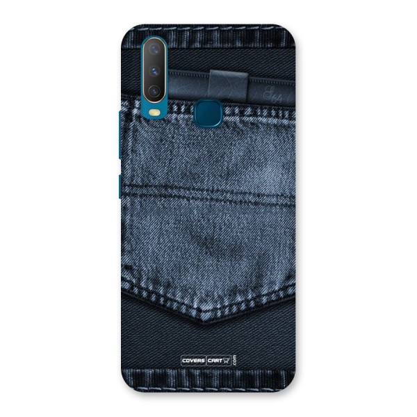 Blue Denim Back Case for Vivo Y12