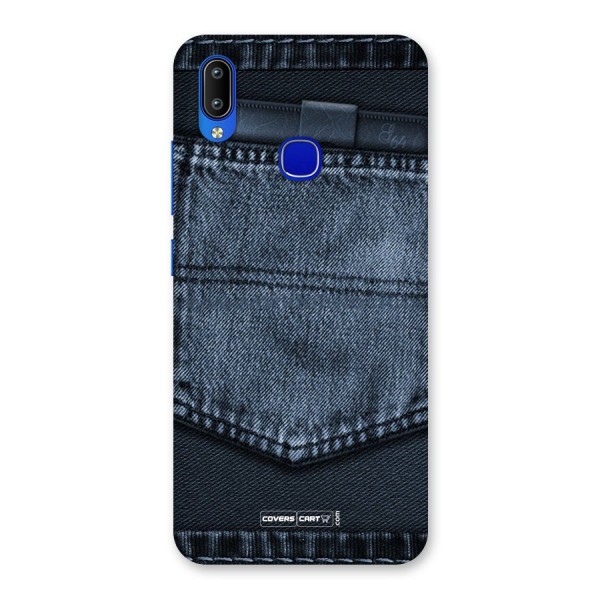 Blue Denim Back Case for Vivo Y91