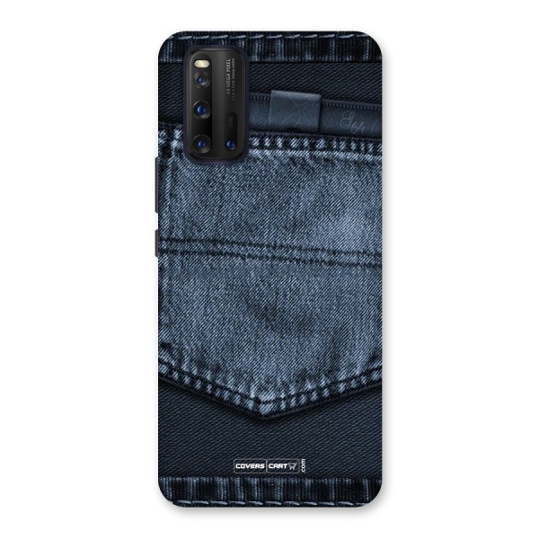 Blue Denim Back Case for Vivo iQOO 3