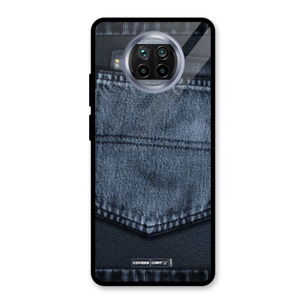 Blue Denim Glass Back Case for Mi 10i