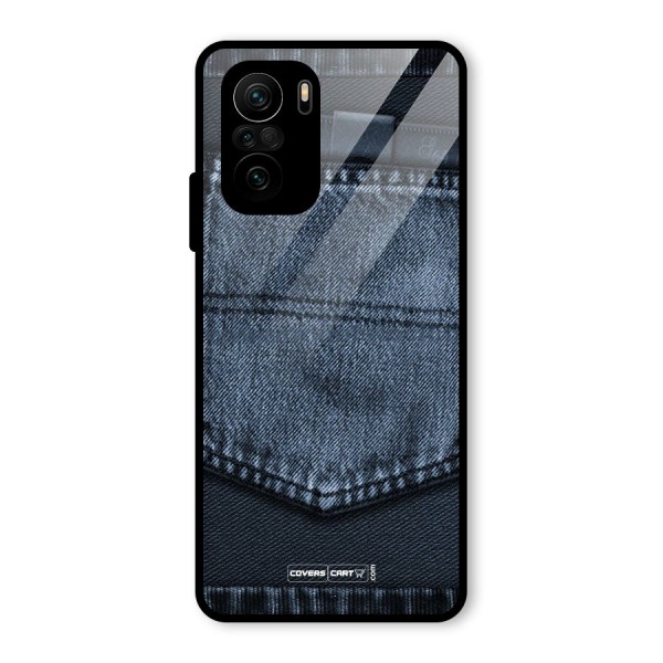 Blue Denim Glass Back Case for Mi 11X Pro