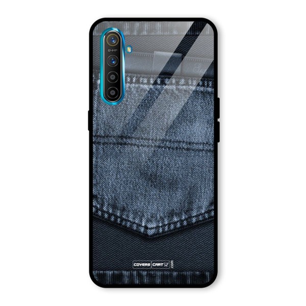 Blue Denim Glass Back Case for Realme XT