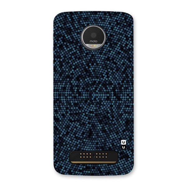 Blue Disco Lights Back Case for Moto Z Play