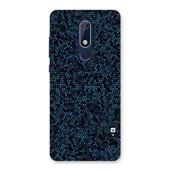 Blue Disco Lights Back Case for Nokia 5.1