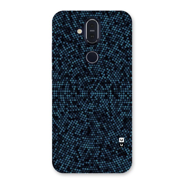 Blue Disco Lights Back Case for Nokia 8.1