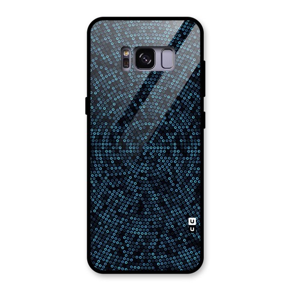 Blue Disco Lights Glass Back Case for Galaxy S8