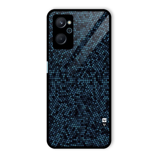 Blue Disco Lights Glass Back Case for Realme 9i