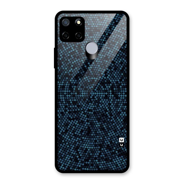 Blue Disco Lights Glass Back Case for Realme C15