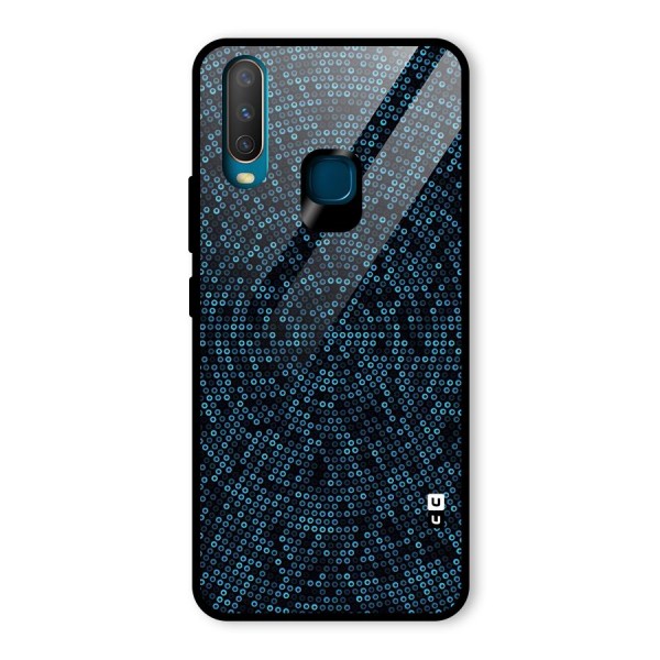 Blue Disco Lights Glass Back Case for Vivo Y12