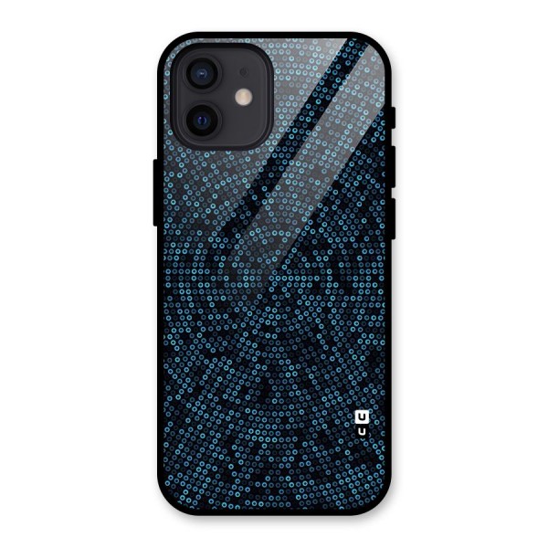 Blue Disco Lights Glass Back Case for iPhone 12