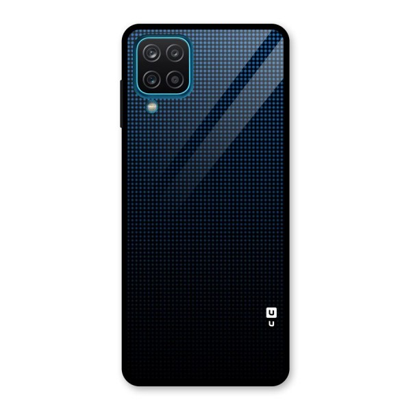 Blue Dots Shades Glass Back Case for Galaxy A12