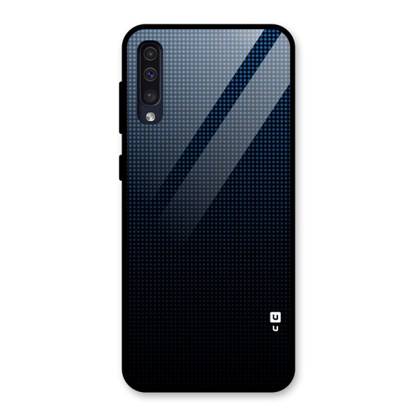 Blue Dots Shades Glass Back Case for Galaxy A50