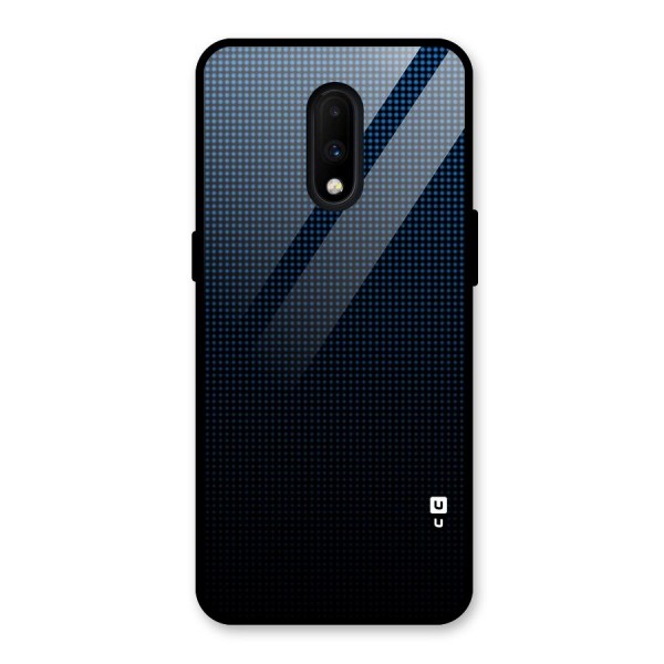 Blue Dots Shades Glass Back Case for OnePlus 7