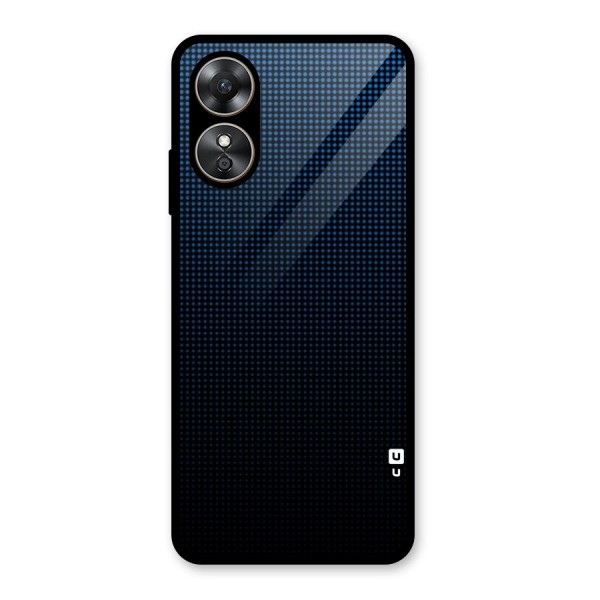 Blue Dots Shades Glass Back Case for Oppo A17