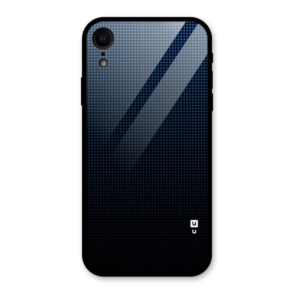 Blue Dots Shades Glass Back Case for XR