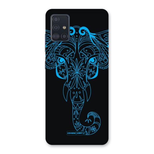 Blue Elephant Ethnic Back Case for Galaxy A51