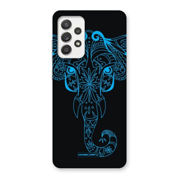 Blue Elephant Ethnic Back Case for Galaxy A52