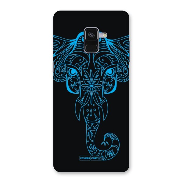 Blue Elephant Ethnic Back Case for Galaxy A8 Plus