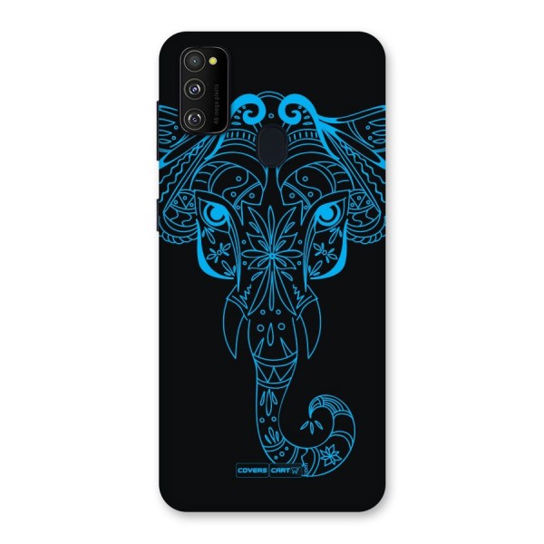 Blue Elephant Ethnic Back Case for Galaxy M21