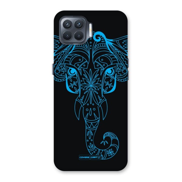 Blue Elephant Ethnic Back Case for Oppo F17 Pro