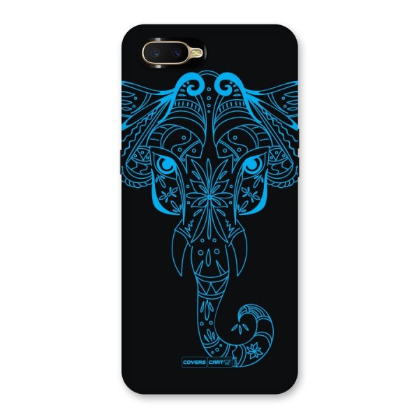 Blue Elephant Ethnic Back Case for Oppo K1