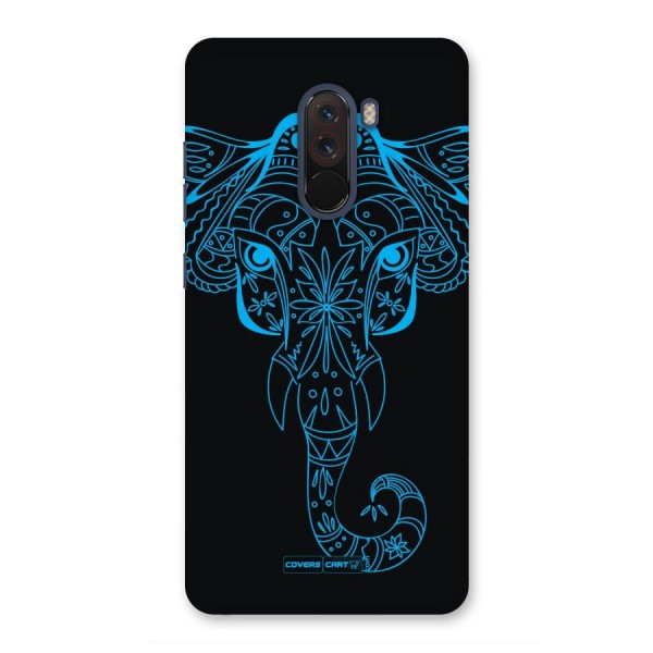 Blue Elephant Ethnic Back Case for Poco F1