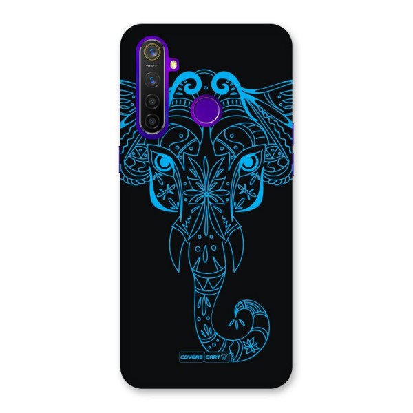 Blue Elephant Ethnic Back Case for Realme 5 Pro