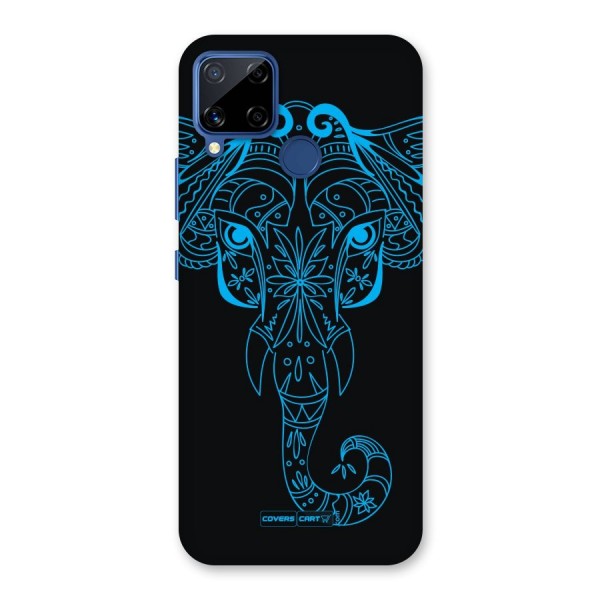 Blue Elephant Ethnic Back Case for Realme C12