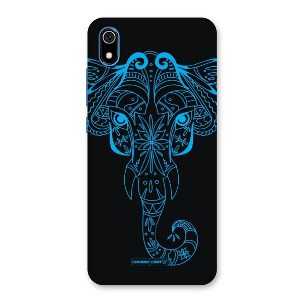 Blue Elephant Ethnic Back Case for Redmi 7A