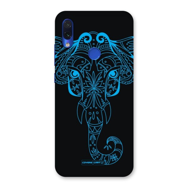 Blue Elephant Ethnic Back Case for Redmi Note 7