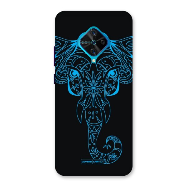 Blue Elephant Ethnic Back Case for Vivo S1 Pro