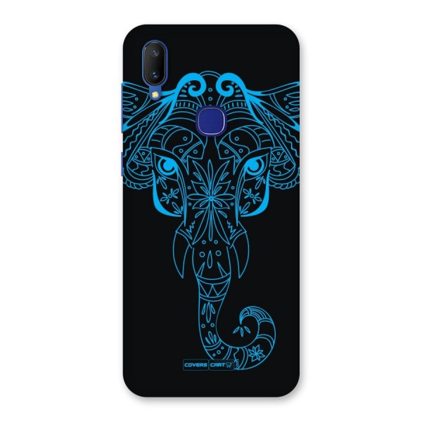 Blue Elephant Ethnic Back Case for Vivo V11