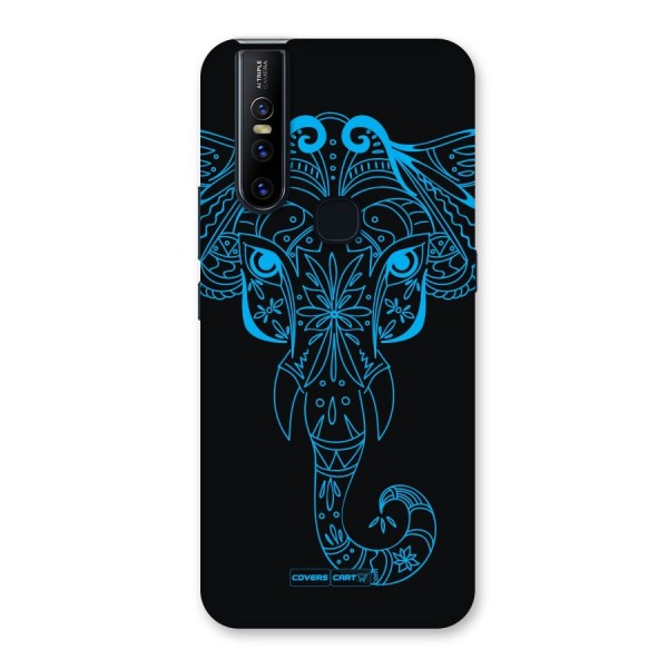 Blue Elephant Ethnic Back Case for Vivo V15