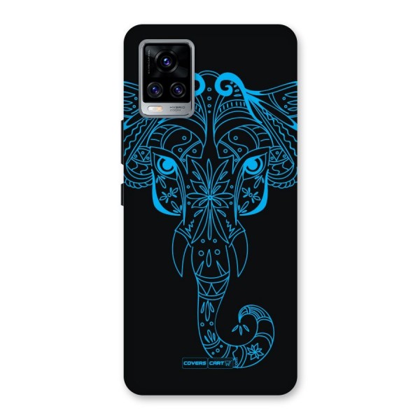 Blue Elephant Ethnic Back Case for Vivo V20 Pro