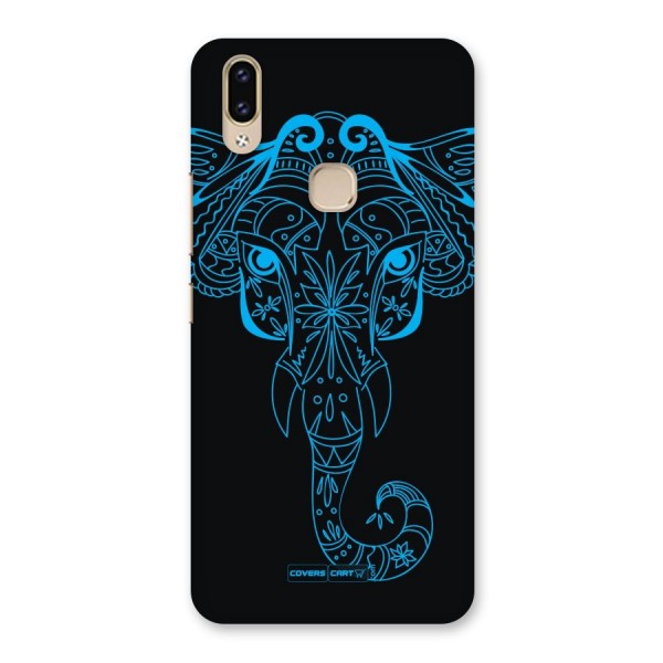 Blue Elephant Ethnic Back Case for Vivo V9