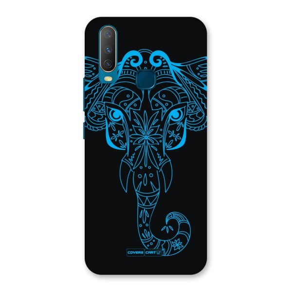 Blue Elephant Ethnic Back Case for Vivo Y12